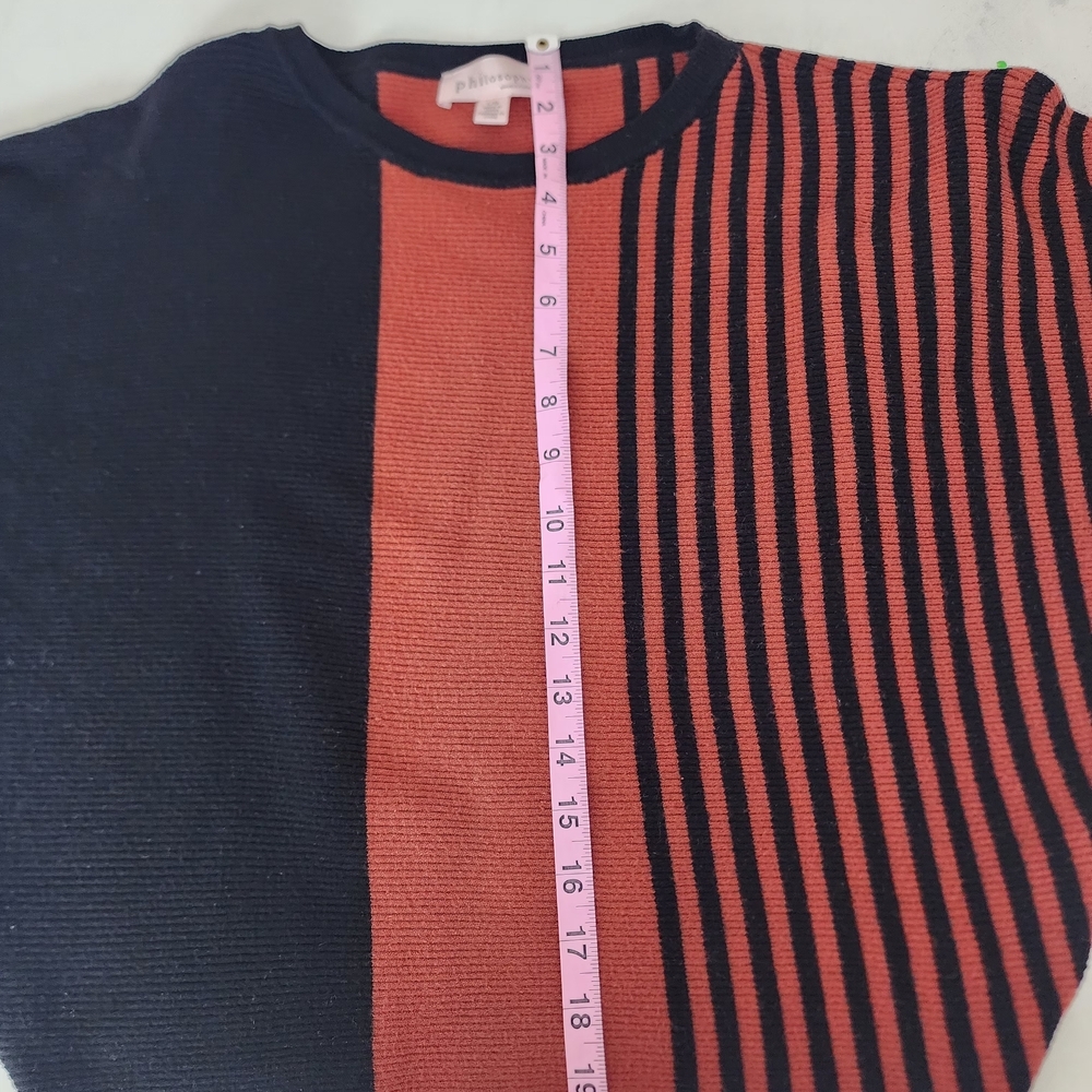 Philosophy Black and Brown Crew Neck Sweater with Modern Design - Picture 8 of 12